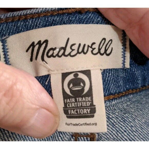 NWT Madewell The 90's Straight Leg High Rise Jean Size 23 Sequins Magic Pockets - Picture 11 of 12